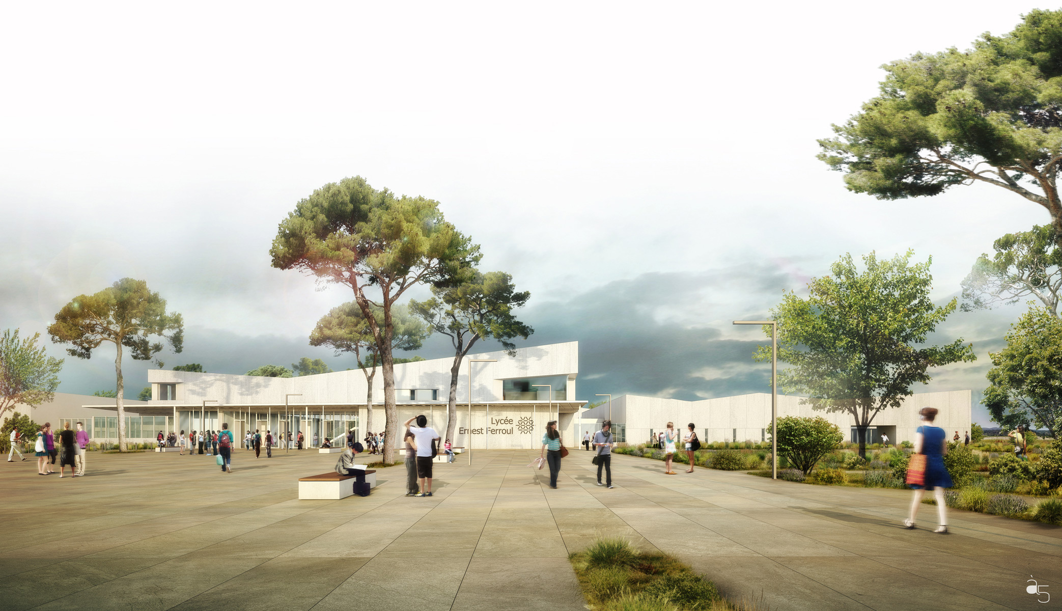 Lycée ERNEST FERROUL - Visuel 1-3dvisualization-cgi-archiviz-cgarchitect-architecture-renderviz