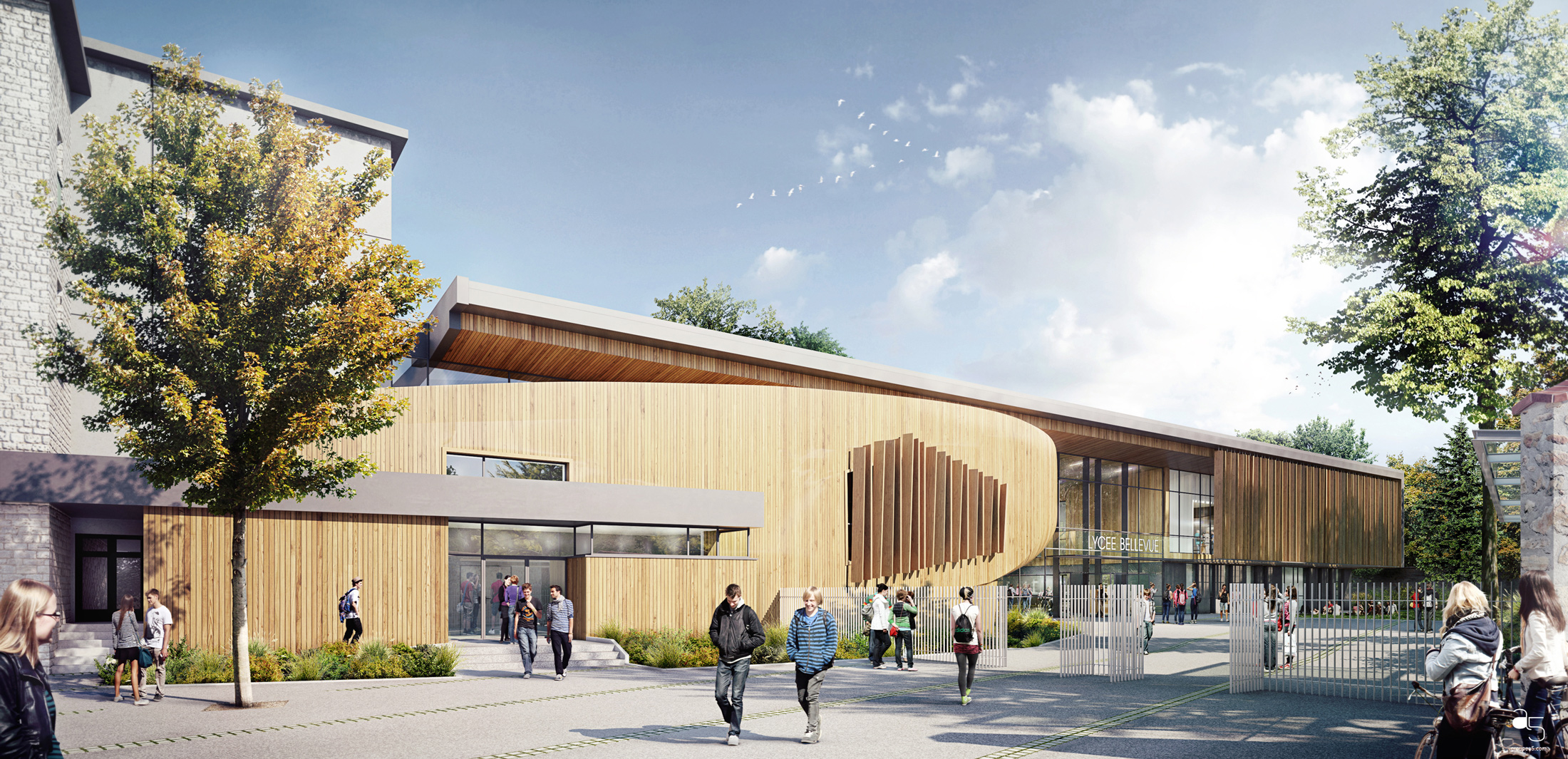 concours-lycée-bellevue-lemans-DCL architectes-3dvisualization-cgi-archiviz-cgarchitect-architecture-renderviz-image de synthèse-architecture