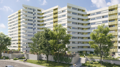 Aura architectes - Nantes - beaulieu2 - résidence réhabilitation - archiviz - image de synthèse - groupe à5