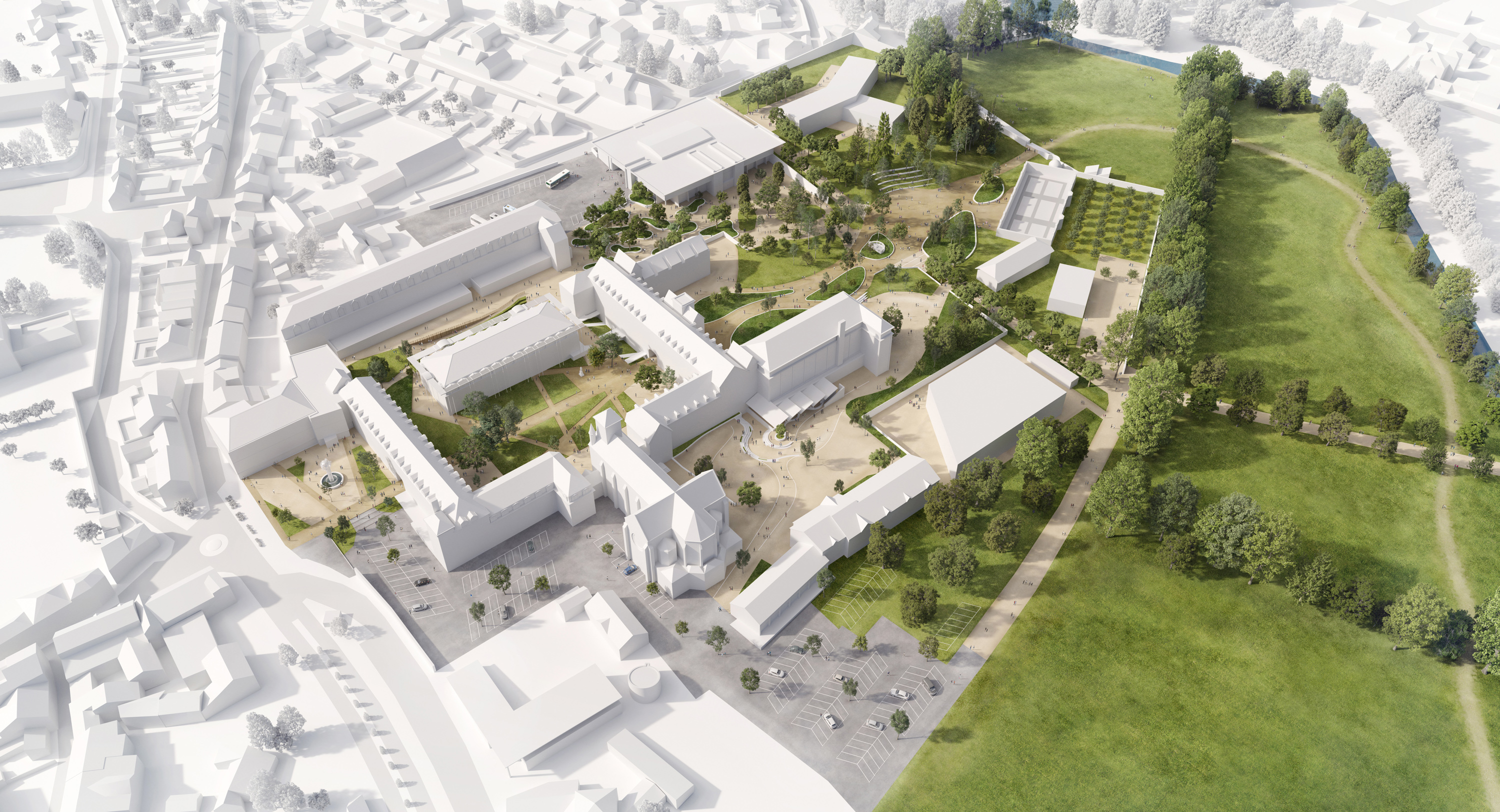 atelier 360 - paysagiste nantes - institution saint gabriel - saint laurent sur sèvres - render - images de synthèses - nantes - archiviz - groupea5