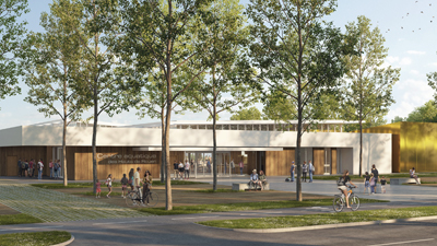 image 3D-render-archiviz-image de synthèse-architecture-archi-archiviz-photoshop-cgtop-3D-cgartist-archdaily-architecturecompetition-allofrender-whatarender-complex sportif-les hauts de rouen-centre aquatique rouen-ARCOS B-projet lauréat-architecture-2023-piscine-