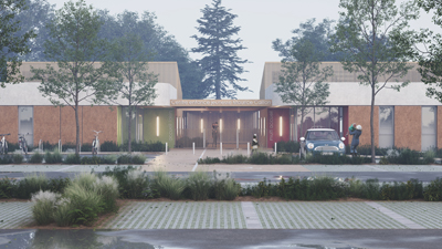 DUCLOS Architectes-Riboulot-Kester-image 3D-render-archiviz-image de synthèse-Maison de santé-les marronniers-architecture-archi-archiviz-photoshop-cgtop-3D-cgartist-archdaily-architecturecompetition-allofrender-whatarender-centre enfance jeunesse