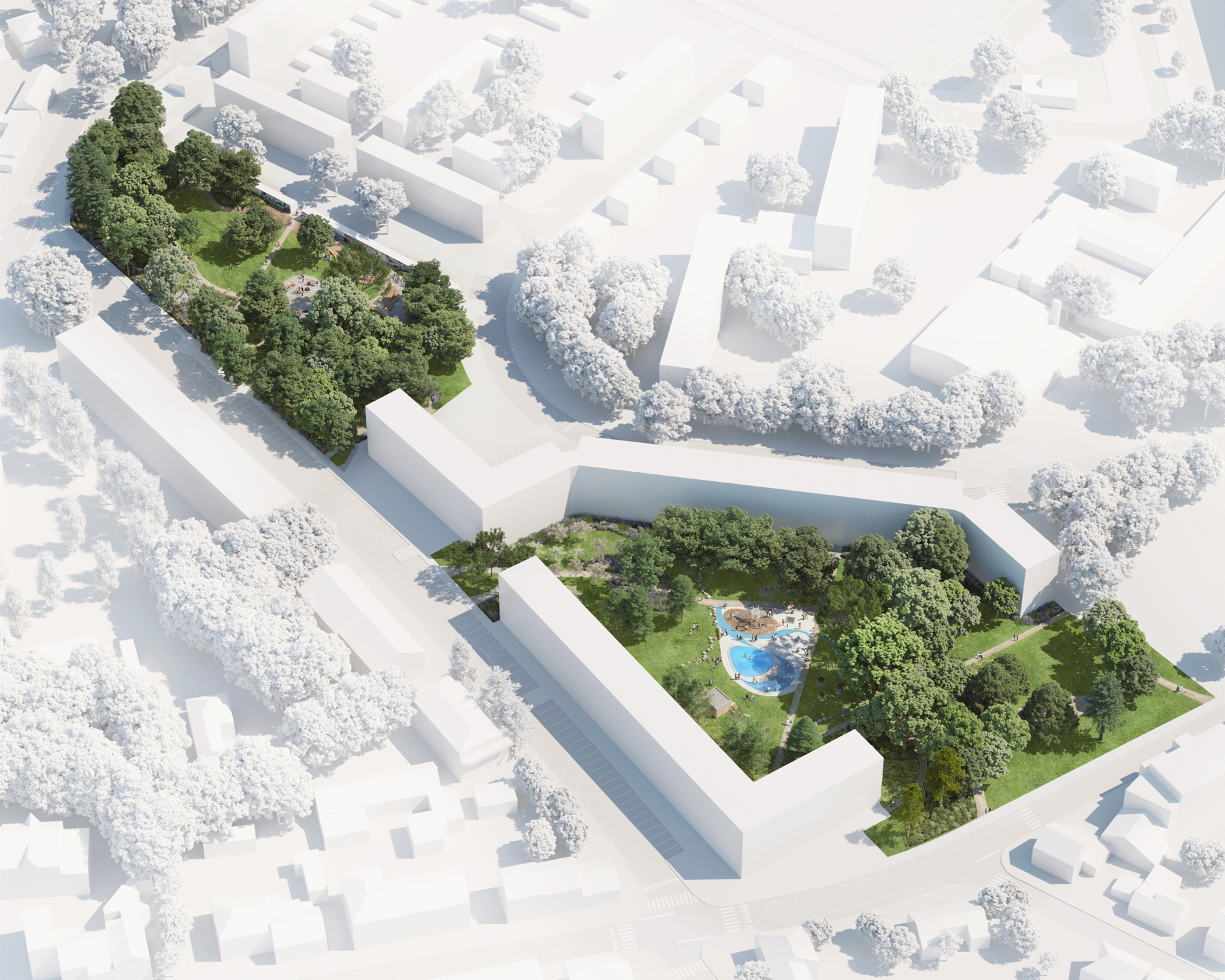 Aménagement des espaces verts<br \>Bottière – Pin Sec